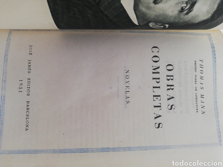 Libros: Thom&aacute;s Mann, obras completas ( 2 tomos) completa Janes editor, 1ra edici&oacute;n - Foto 4