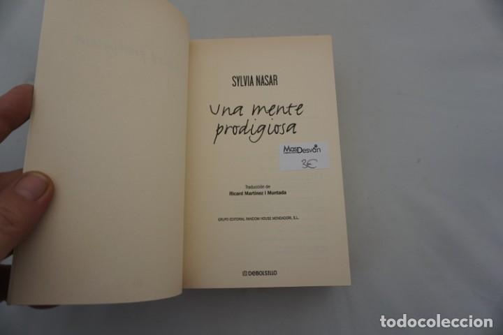 Libros: 4E- UNA MENTE PRODIGIOSA - SYLVIA NASAR / DEBOLSILLO - Foto 3