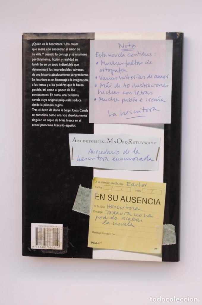 Libros: La hescritora - CANAL, Cuca - Foto 4