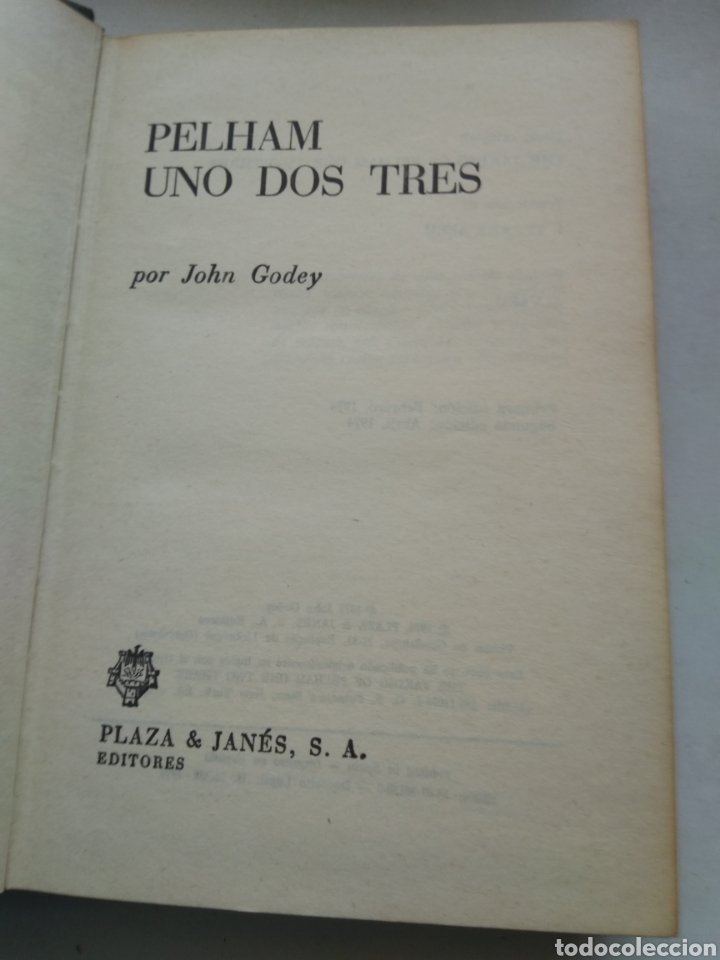 Libros: PELHAM UNO DOS TRES/JOHN GODEY - Foto 2