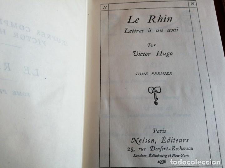 Libros: LE RHIN (Victor Hugo) Volumen 1 y 2 - Foto 6