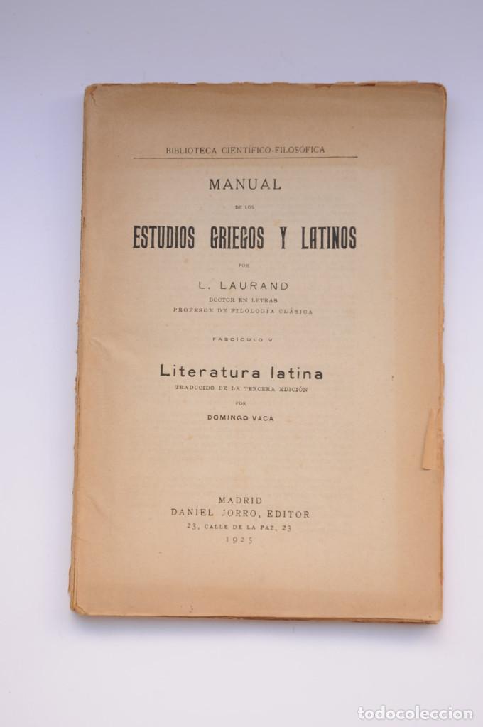 Libros: Literatura latina - LAURAND, L. - Foto 2