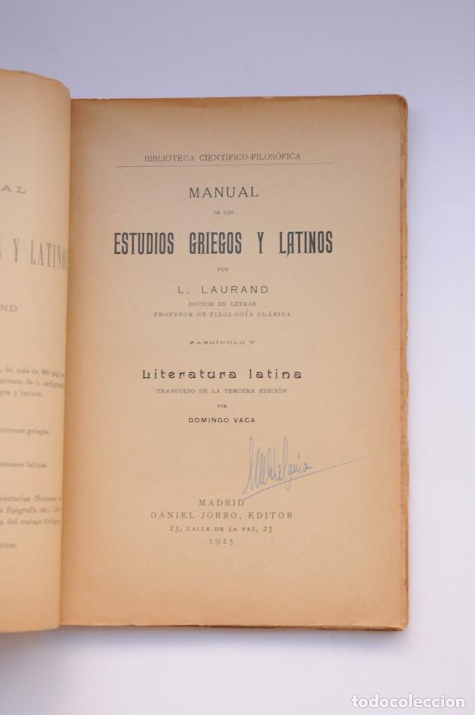 Libros: Literatura latina - LAURAND, L. - Foto 4