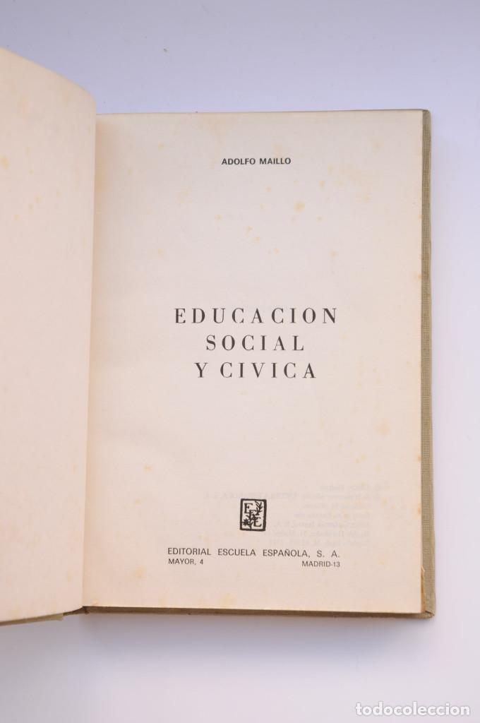 Libros: Educaci&oacute;n social y c&iacute;vica - MA&Iacute;LLO, Adolfo - Foto 2