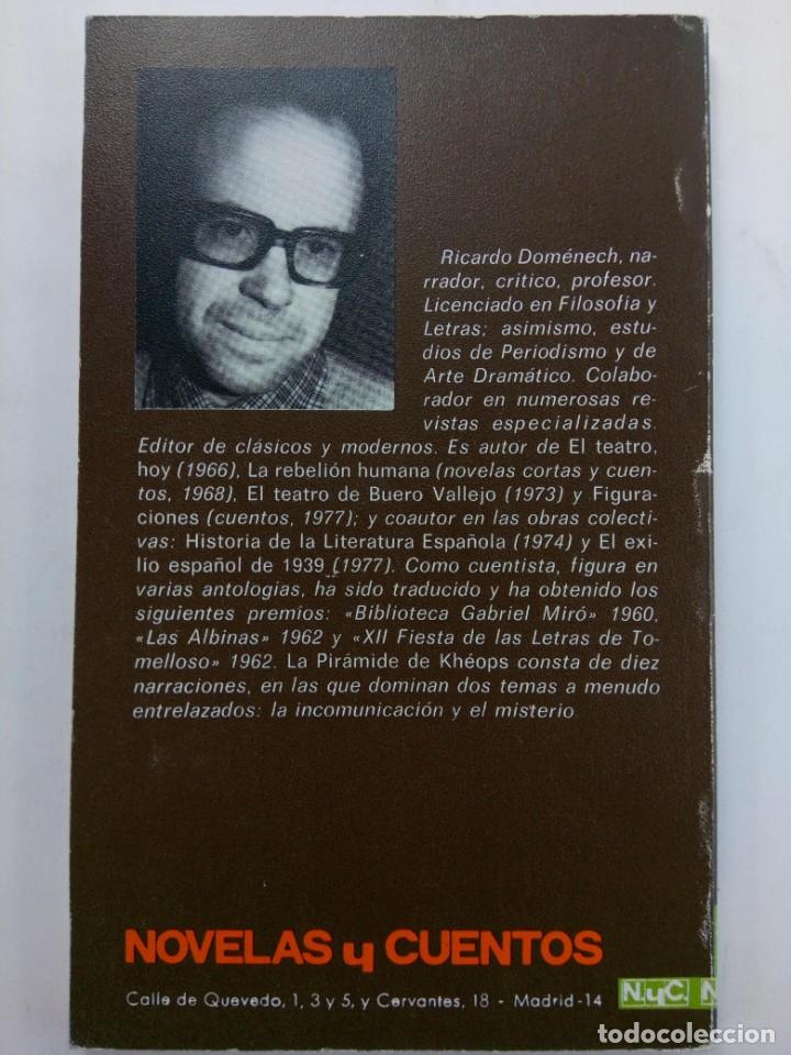 Libros: LA PIR&Aacute;MIDE DE KH&Eacute;OPS - RICARDO DOMENECH - Foto 2