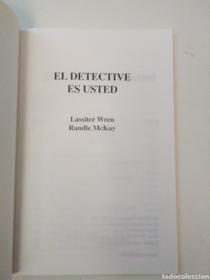 Libros: El detective es usted / Lassiter Wren y Randle Mckay - Foto 2