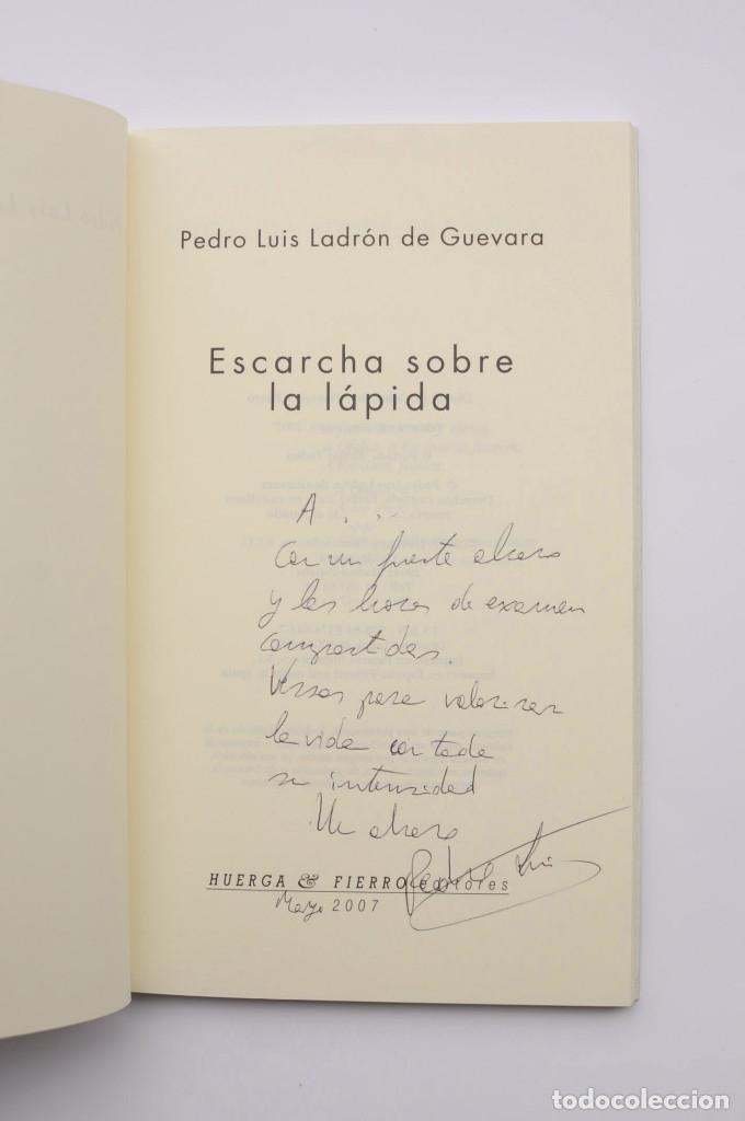 Libros: Escarcha sobre la l&aacute;pida - LADR&Oacute;N DE GUEVARA, Pedro Luis - Foto 2