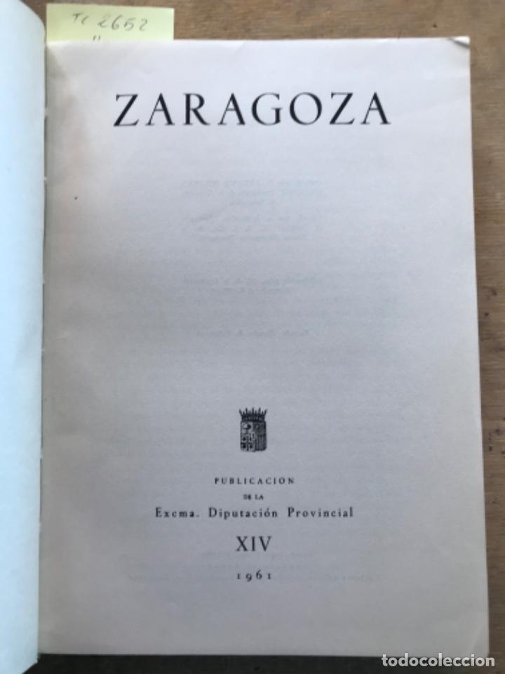 Libros: ZARAGOZA. XIV. 1961 - Foto 2