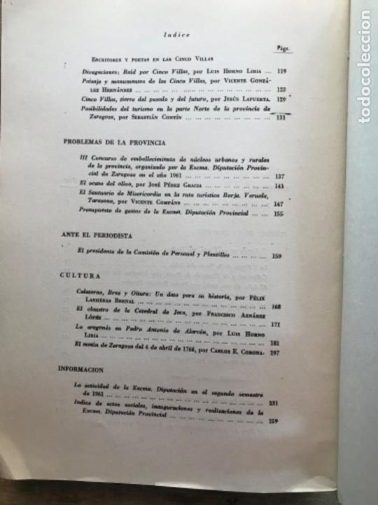 Libros: ZARAGOZA. XIV. 1961 - Foto 4