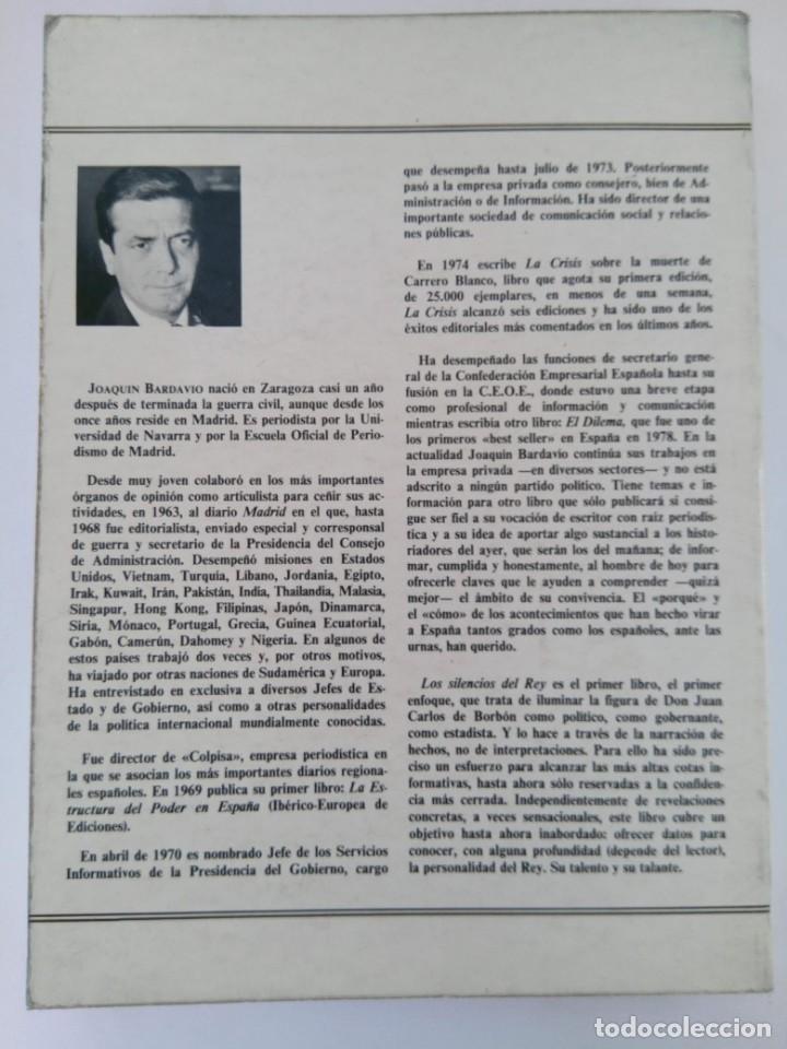 Libros: LOS SILENCIOS DEL REY - JOAQU&Iacute;N BARDAV&Iacute;O - Foto 2