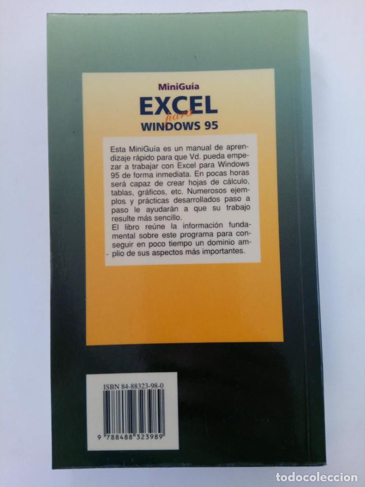 Libros: EXCEL PARA WINDOWS 95 - MINIGU&Iacute;A DE APRENDIZAJE R&Aacute;PIDO - CLARA MARGARIT - Foto 2