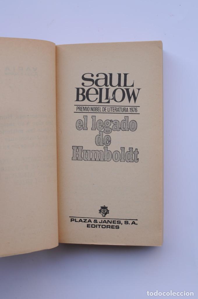 Libros: El legado de Humboldt - BELLOW, Saul - Foto 2