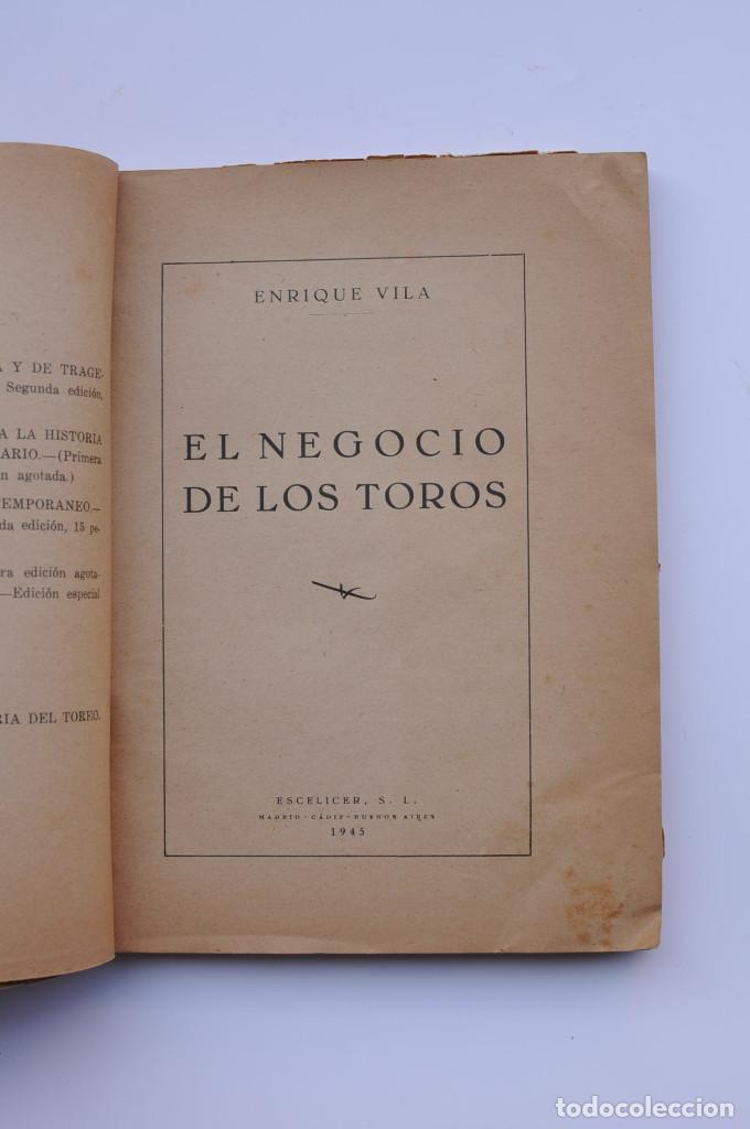 Libros: El negocio de los toros - VILA, Enrique - Foto 3