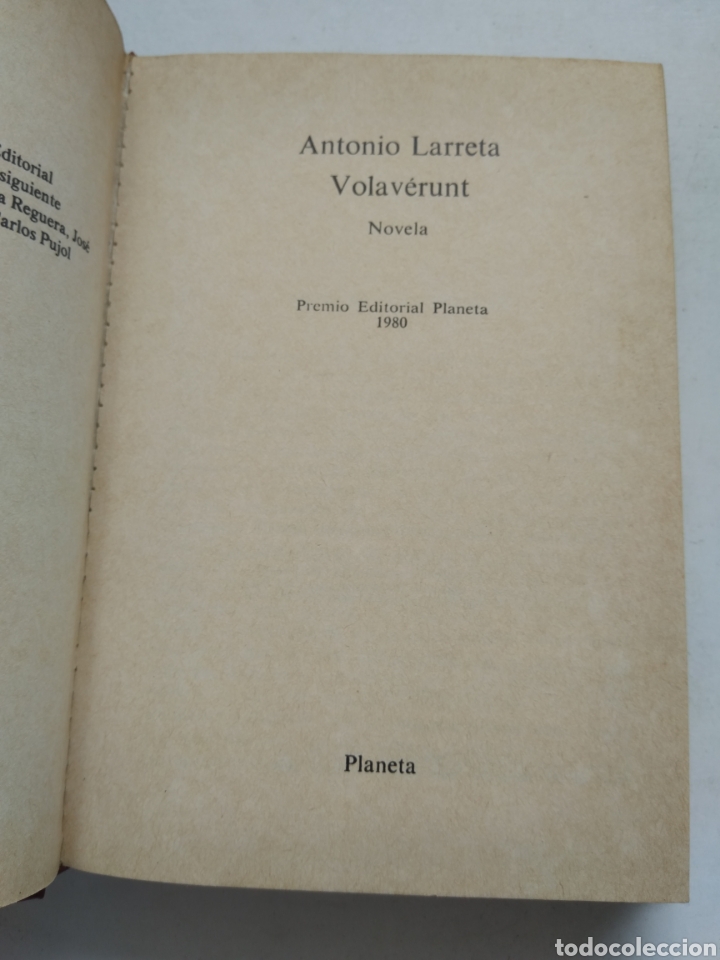 Libros: VOLAVERUNT/ANTONIO LARRETA - Foto 2