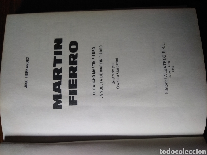 Libros: Mart&iacute;n Fierro - Foto 3