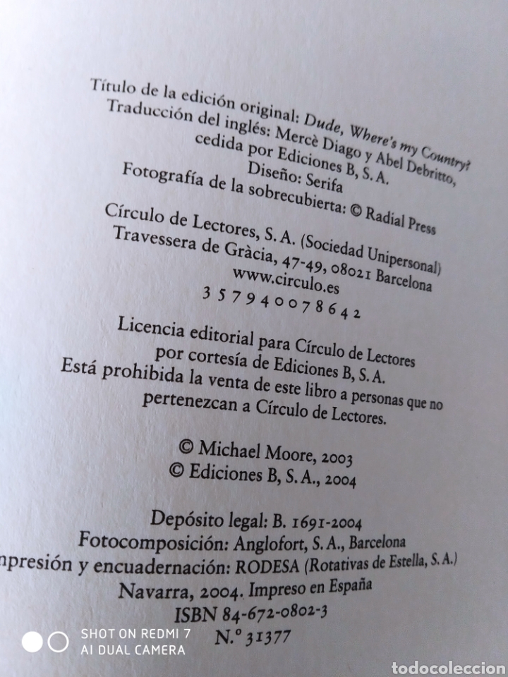Libros: &iquest; Que han hecho con mi pa&iacute;s, t&iacute;o? Michael Moore - Foto 3