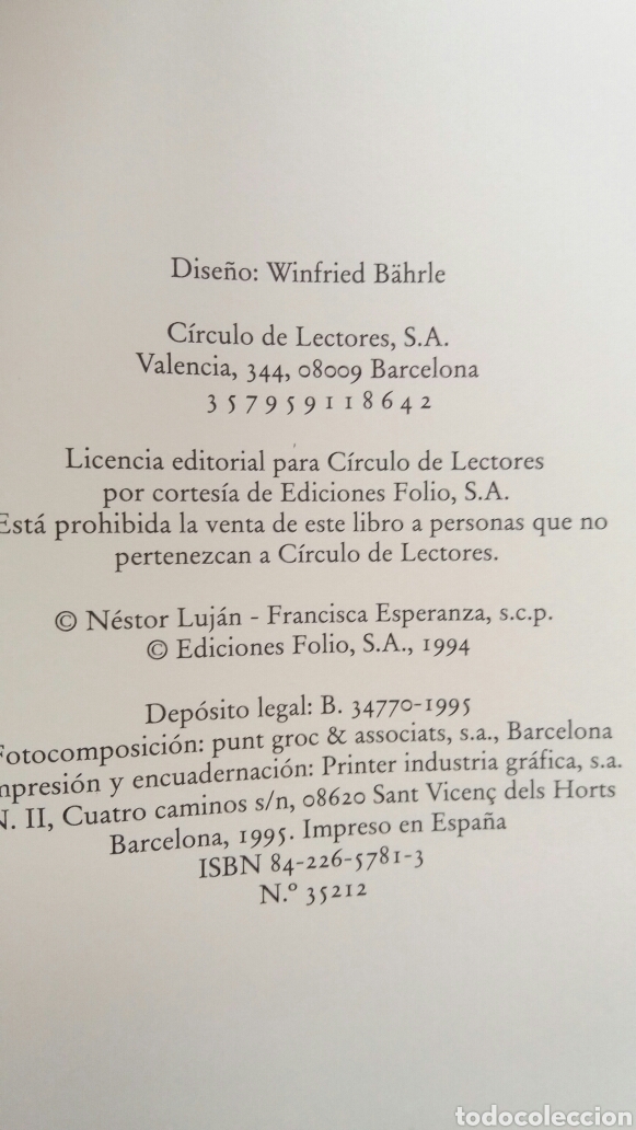 Libros: Cuento de cuentos. Nestor Luj&aacute;n. C&iacute;rculo de lectores, 1995. - Foto 7