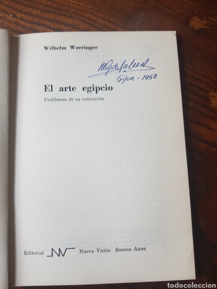 Libros: EL ARTE EGIPCIO - WILHELM WORRINGER - 1927 - Foto 2