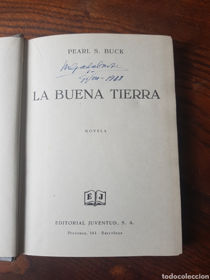 Libros: LA BUENA TIERRA - PEARL S. BUCK - 1948 - Foto 2