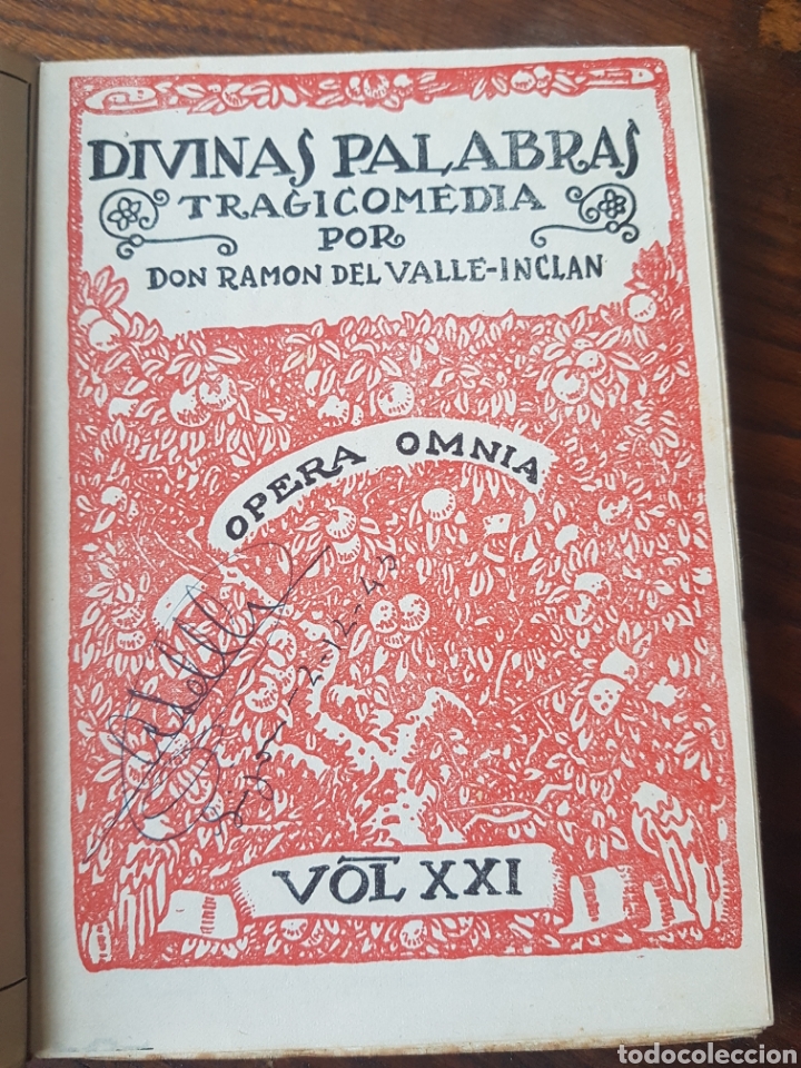 Libros: DIVINAS PALABRAS - RAM&Oacute;N DEL VALLE-INCL&Aacute;N - 1943 - Foto 2