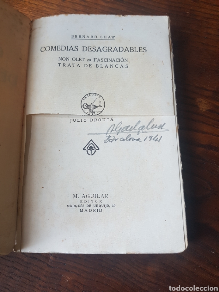 Libros: COMEDIAS DESAGRADABLES - BERNARD SHAW - Foto 2