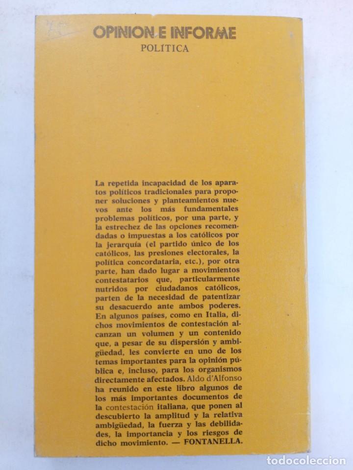 Libros: LOS CAT&Oacute;LICOS Y LA CONTESTACI&Oacute;N - ALDO DALFONSO - Foto 2