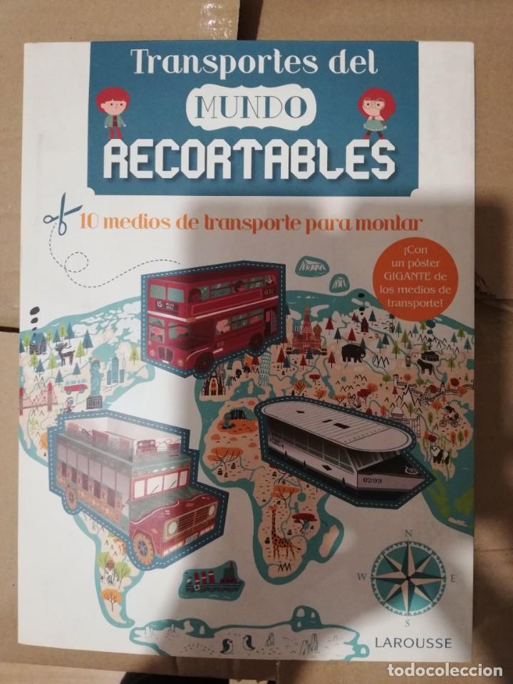Libros: Transportes del mundo recortables. Larousse. Con p&oacute;ster. - Foto 1