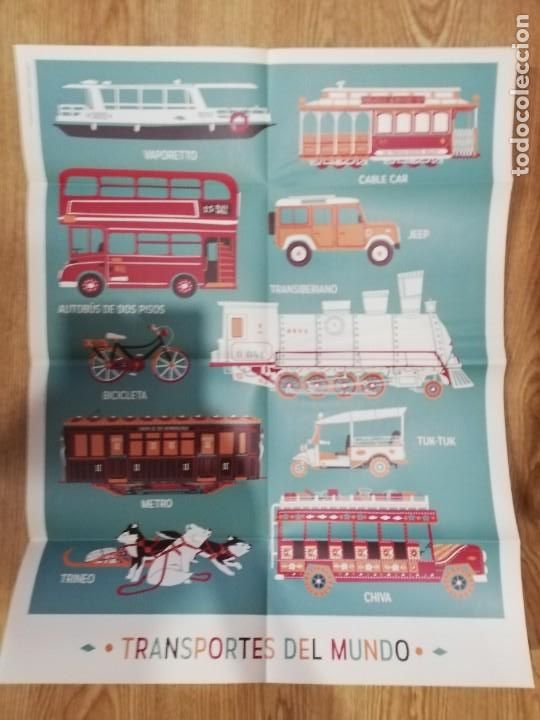 Libros: Transportes del mundo recortables. Larousse. Con p&oacute;ster. - Foto 5