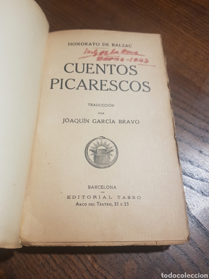 Libros: CUENTOS PICARESCOS - H. DE BALZAC - EDITORIAL TASSO - Foto 2