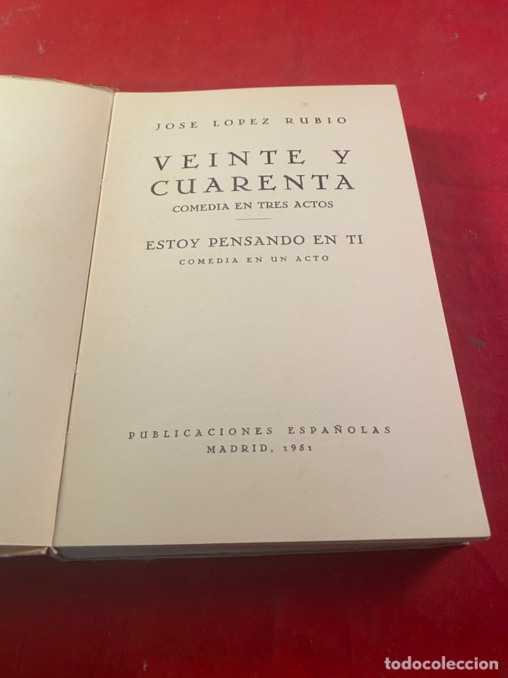 Libros: Veinte y cuarenta - comedia - Foto 2