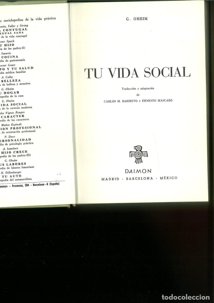 Libros: TU VIDA SOCIAL. G. Oheim - Foto 1