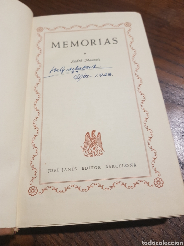 Libros: MEMORIAS - A. MAUROIS - 1947 - Foto 2