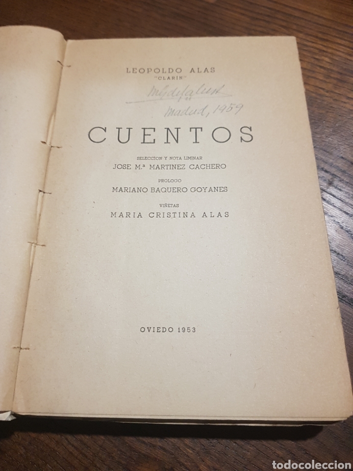 Libros: CUENTOS - LEOPOLDO ALAS CLAR&Iacute;N - 1953 - Foto 2