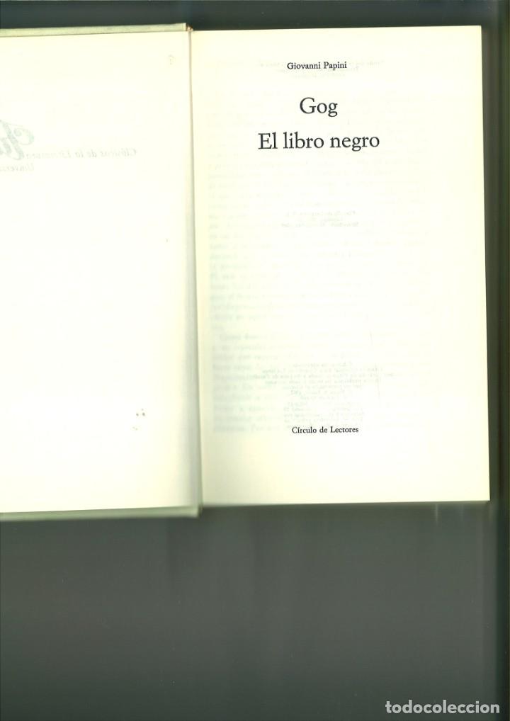 Libros: GOG EL LIBRO NEGRO. Giovanni Papini - Foto 2