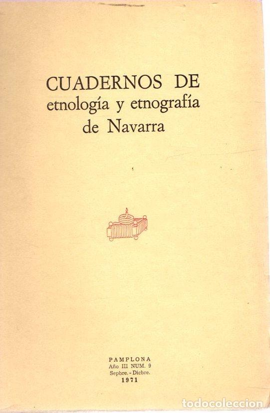 Libri di seconda mano: Cuadernos de etnolog&iacute;a y etnograf&iacute;a de Navarra. A&ntilde;o III, n&ordm; 9 - NO CONSTA AUTOR