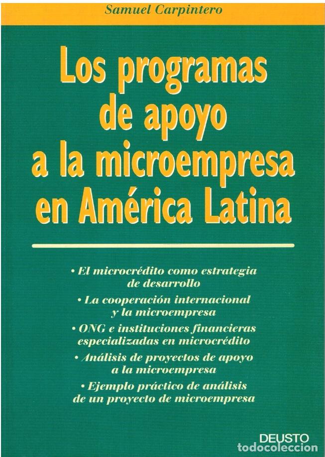 Libros: Los programas de apoyo a la microempresa en Am&eacute;rica Latina - Samuel Carpintero - Foto 3