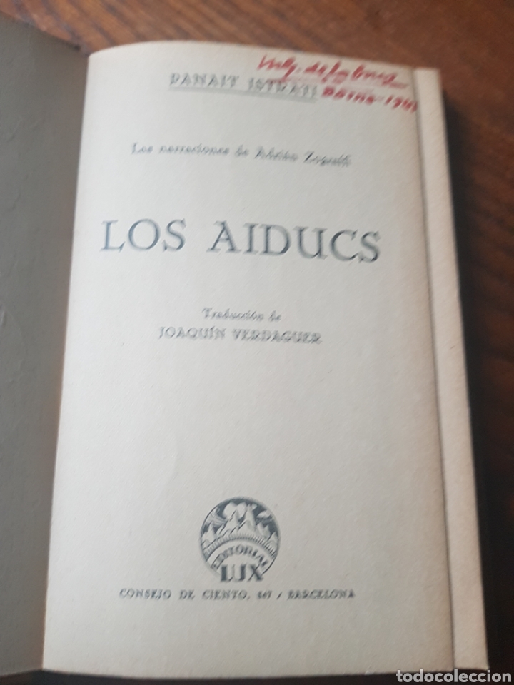 Libros: LOS AIDUCS - PANAIT ISTRATI - EDITORIAL LUX - Foto 3