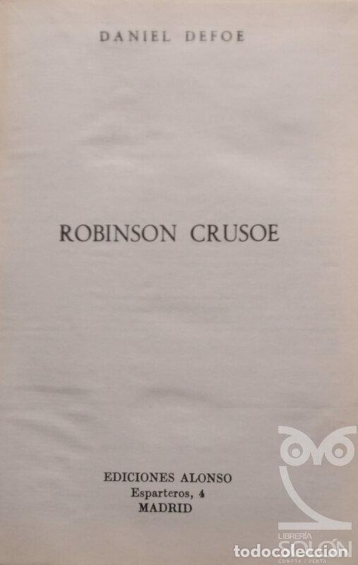 Libros: Robinson Crusoe - Daniel Defoe - Foto 2