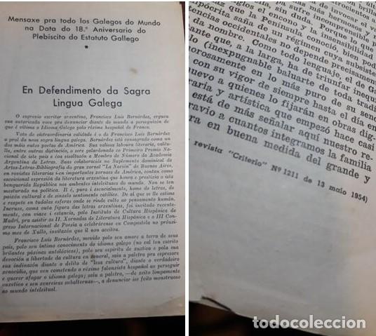 Livros em segunda m&atilde;o: Mensaje para todos los gallegos del mundo en la fecha del 18&ordm; aniversario del plebiscito gallego