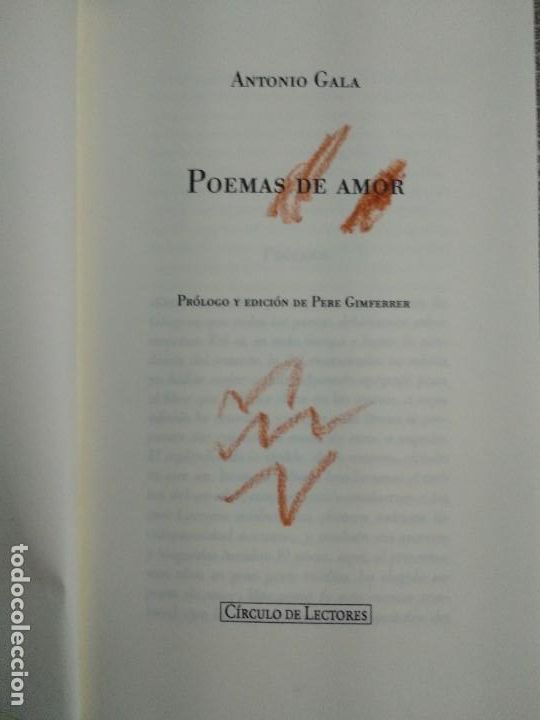 Libros: POEMAS DE AMOR ANTONIO GALA - Foto 2
