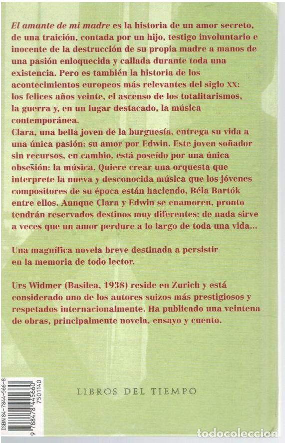 Libros: EL AMANTE DE MI MADRE - Urs Widmer - Foto 2