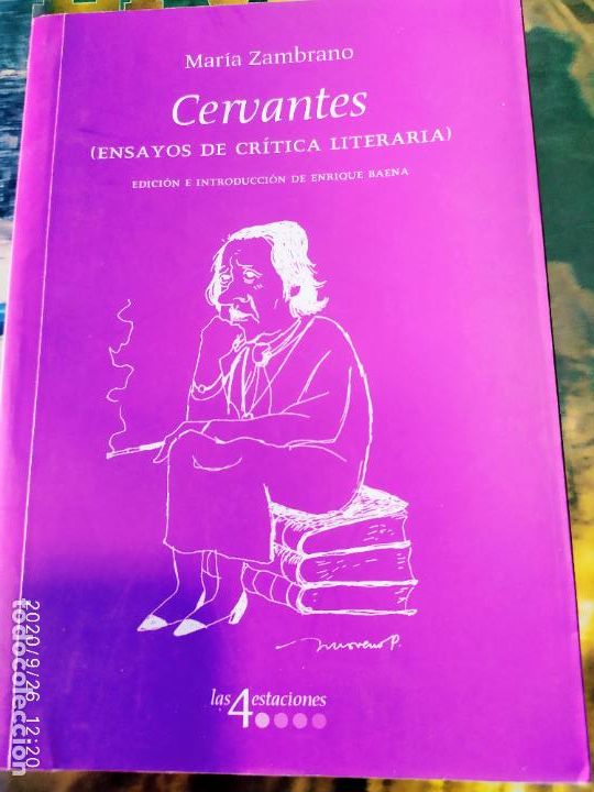 Libros: Maria Zambrano cervantes ensayo de critica literaria