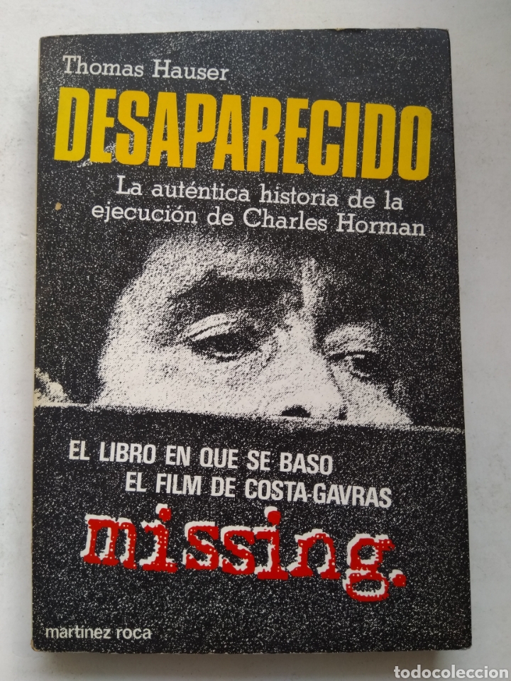 Libros: DESAPARECIDO/THOMAS HAUSER/COSTA-GRAVAS - Foto 1