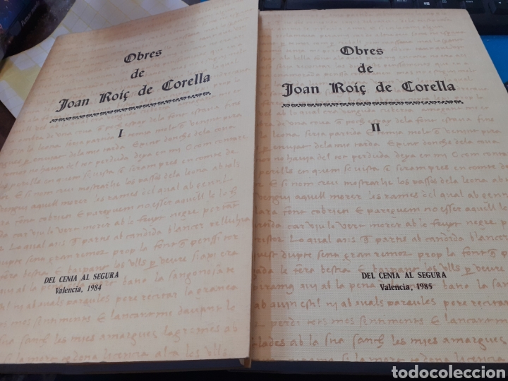 Libros: OBRES. Los 2 tomos. Completo - ROI&Ccedil; DE CORELLA,Joan. - Foto 3