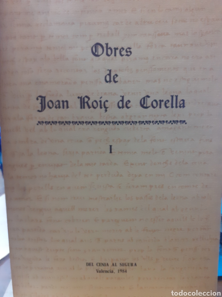 Libros: OBRES. Los 2 tomos. Completo - ROI&Ccedil; DE CORELLA,Joan. - Foto 1