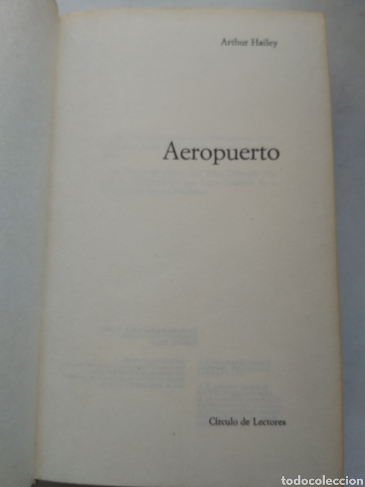 Libros: AEROPUERTO/ARTHUR HALEY - Foto 3