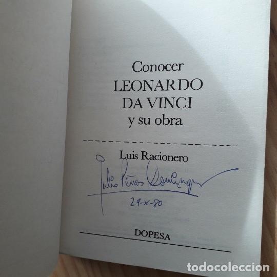 Libros: CONOCER LEONARDO DA VINCI Y SU OBRA - LUIS RACIONERO - Foto 5