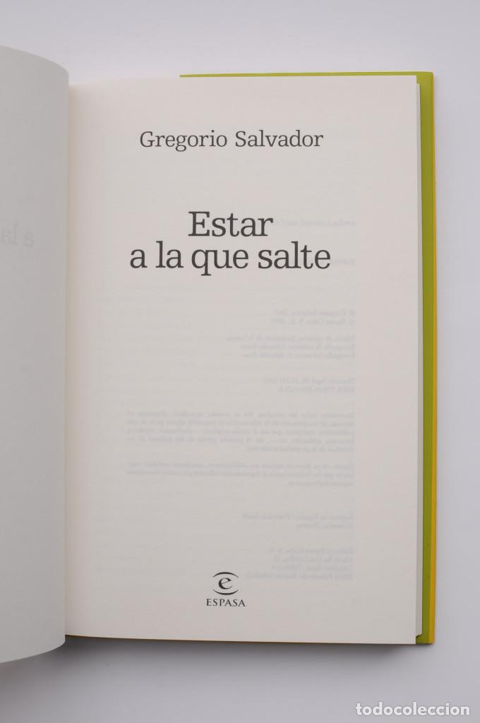 Libros: Estar que a la que salte - SALVADOR, Gregorio - Foto 3