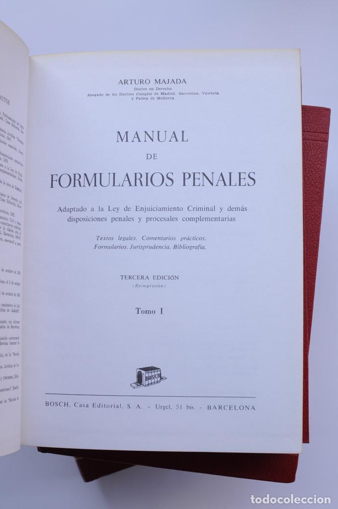 Libros: Manual de formularios penales - MAJADA, Arturo - Foto 3
