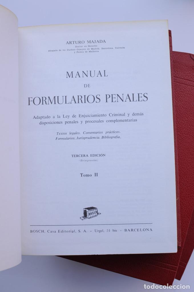 Libros: Manual de formularios penales - MAJADA, Arturo - Foto 4